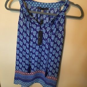 Rose and Olive sleeveless dress blouse